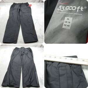 33000 ft Pants Mens XL Black Drawstring Waterproof Lightweight 34x30 NEW